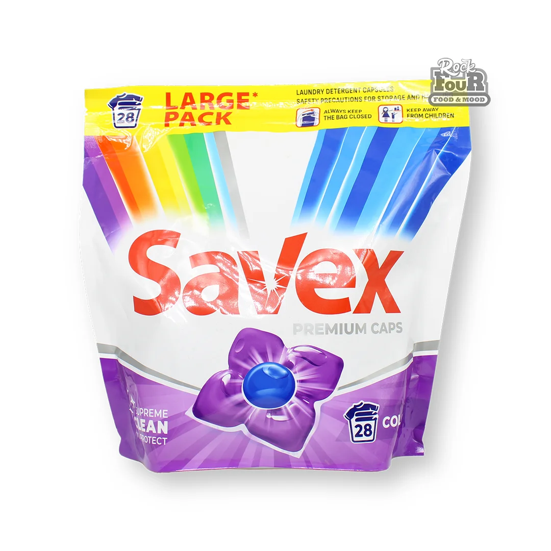 Լվացքի պարկուճներ «Savex Color» 28հատ 450գ
